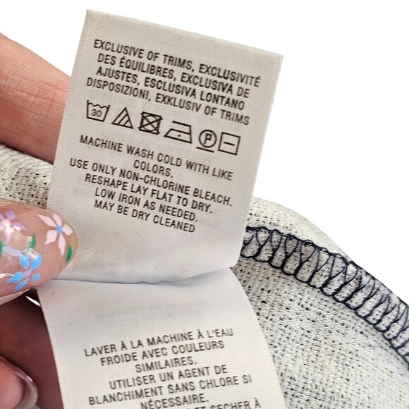 Maeve Anthropologie Blue White Stripe Long Sleeve Dress Sz XS - Picture 8 of 10